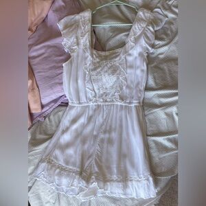 American Eagle Outfitters White Lacey Romper